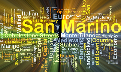 Image showing San Marino background concept glowing