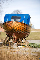 Image showing Wooden Boat Repair