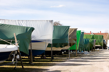 Image showing Winter Boat Storage