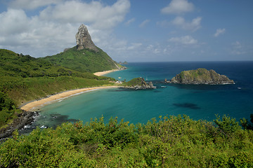 Image showing Crystalline sea beach in Fernando de Noronha,Brazil