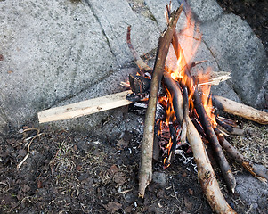 Image showing Campfire Detail