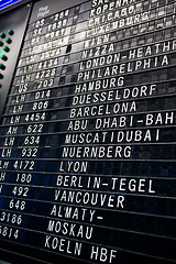 Image showing Departures