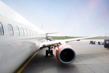 Image showing Airplane at Terminal