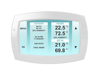 Image showing Modern thermostat