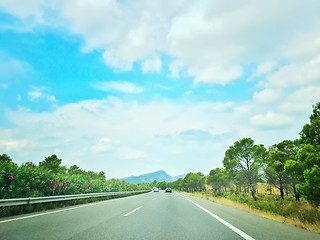 Image showing Highway in Catalonia, Spain