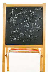 Image showing Blackboard with mathematics formulas