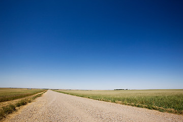Image showing Prairie Gravel Road