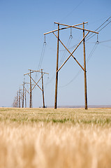 Image showing Prairie Power Line