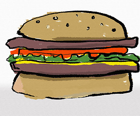 Image showing Hamburger