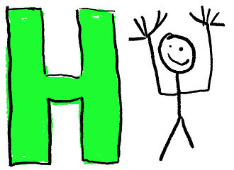 Image showing Letter H