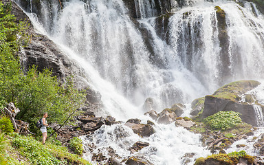 Image showing Waterfall in the forest