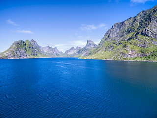 Image showing Fjord on Lofoten