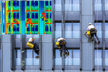 Image showing Infrared and real image window washers