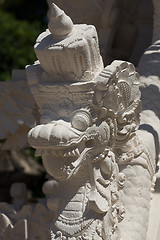 Image showing Statue detail Hindu temple at Pura Sahab