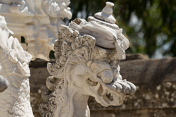 Image showing Statue detail Hindu temple at Pura Sahab