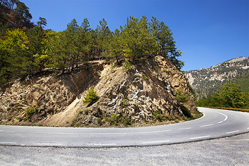 Image showing the mountain road 