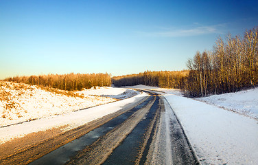 Image showing  road winter