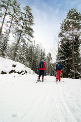 Image showing Cross Country Skiing