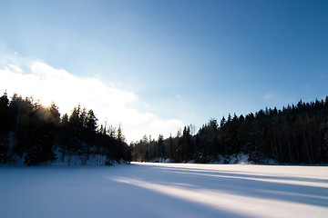 Image showing Frozen Lake Landscape
