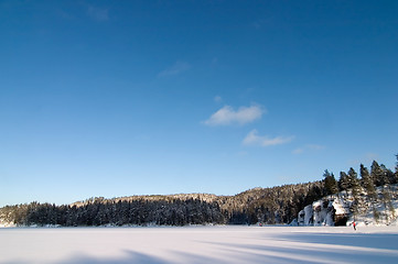 Image showing Frozen Lake Landscape