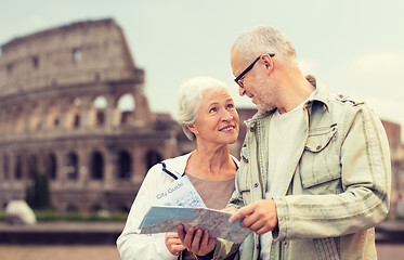 Image showing senior couple on city street