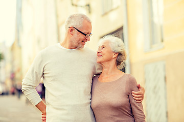 Image showing senior couple on city street