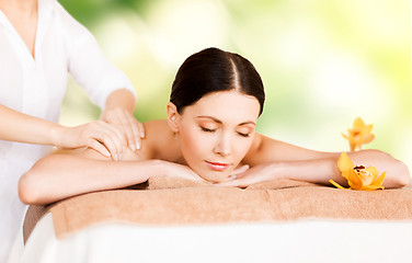 Image showing woman in spa