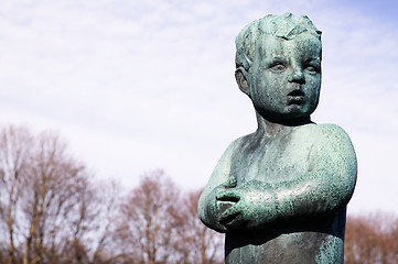 Image showing Little Boy Statue