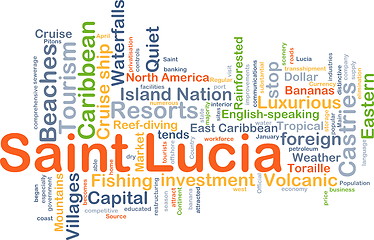 Image showing Saint Lucia background concept