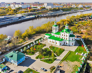 Image showing Voznesensko-Georgiyevsky church in Tyumen. Russia