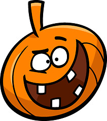 Image showing halloween pumpkin cartoon illustration