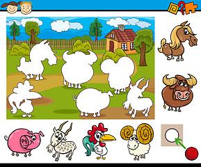 Image showing cartoon educational task for kids