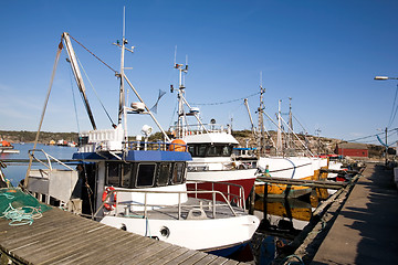 Image showing Fishing Boats at Dock