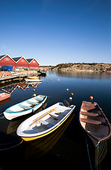 Image showing Small Boats at Dock