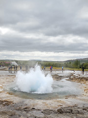 Image showing geyser in Iceland