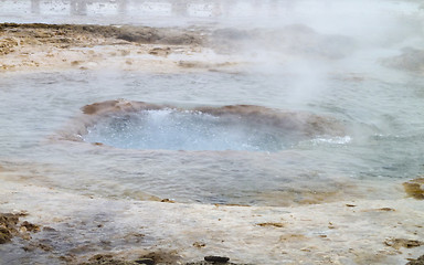 Image showing geyser in Iceland