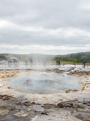 Image showing geyser in Iceland