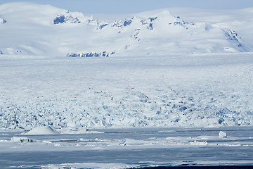 Image showing Glacier lagoon Jokulsarlon at Vatnajokull