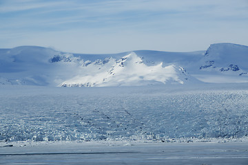 Image showing Glacier lagoon Jokulsarlon at Vatnajokull