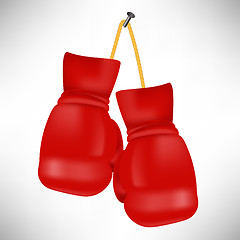 Image showing Red Boxing Gloves