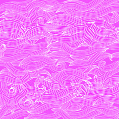 Image showing Abstract Pink Wave Background