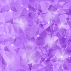 Image showing Abstract Purple Polygonal Background
