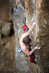 Image showing Male Climber