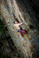 Image showing Male Rock Climber