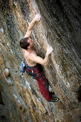 Image showing Male Rock Climber