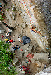 Image showing Female Climber