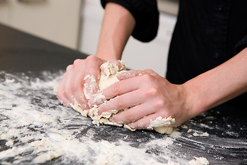 Image showing Kneading Dough