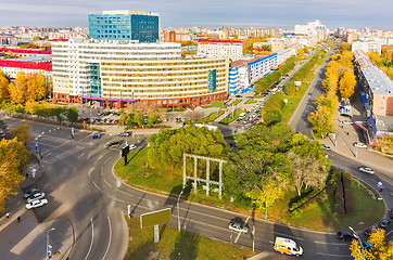 Image showing Aerial view on Oil and gas University. Tyumen