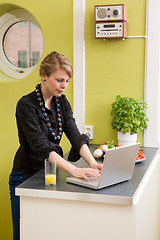 Image showing Computer in Kitchen