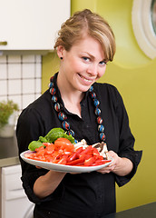 Image showing Freshly Cut Vegetables